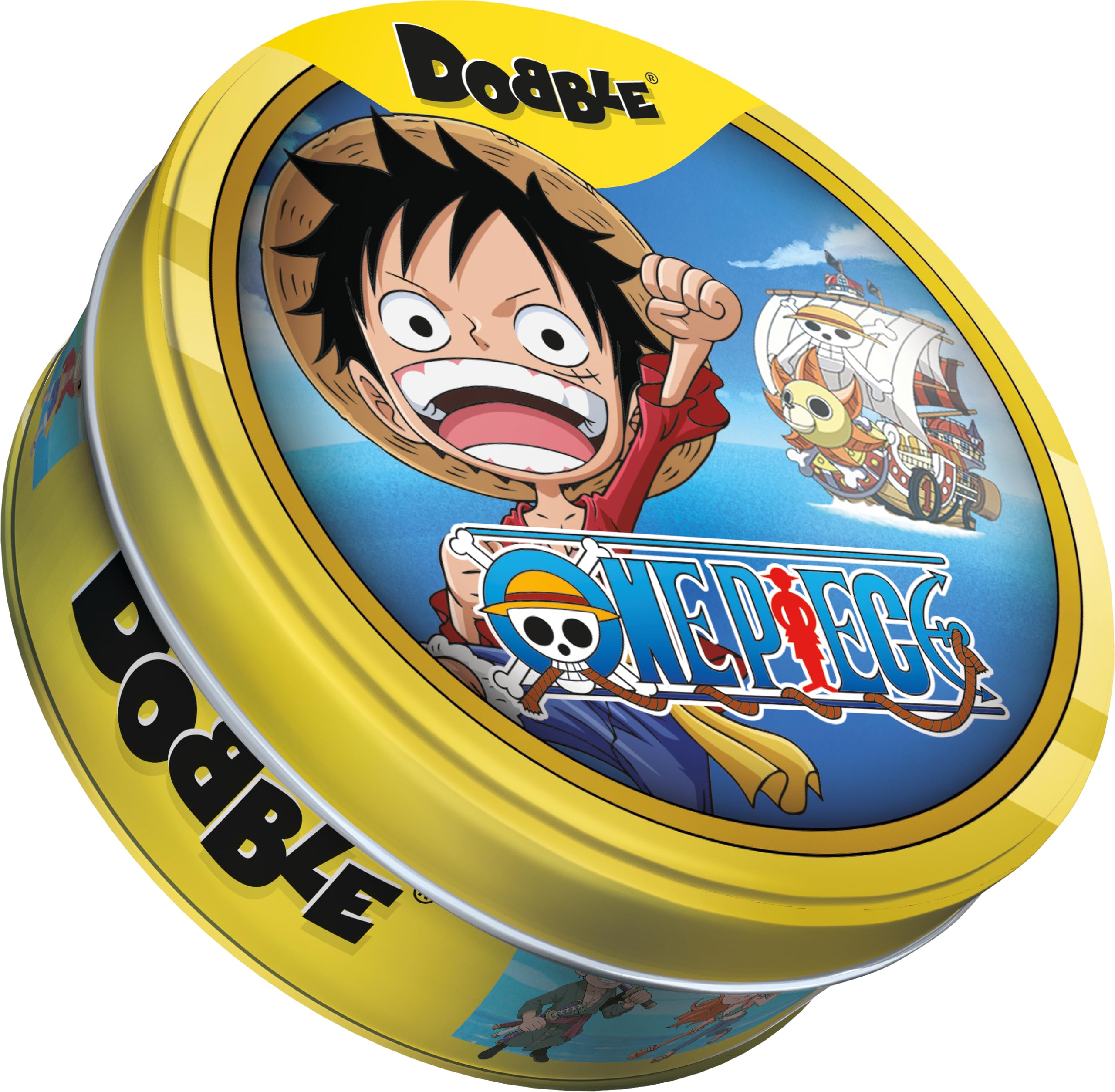 Asmodee | Dobble One Piece | Family Quick Reaction Card Game | Ages 6+ | 2-8 Players | 15 Minutes Playing Time
