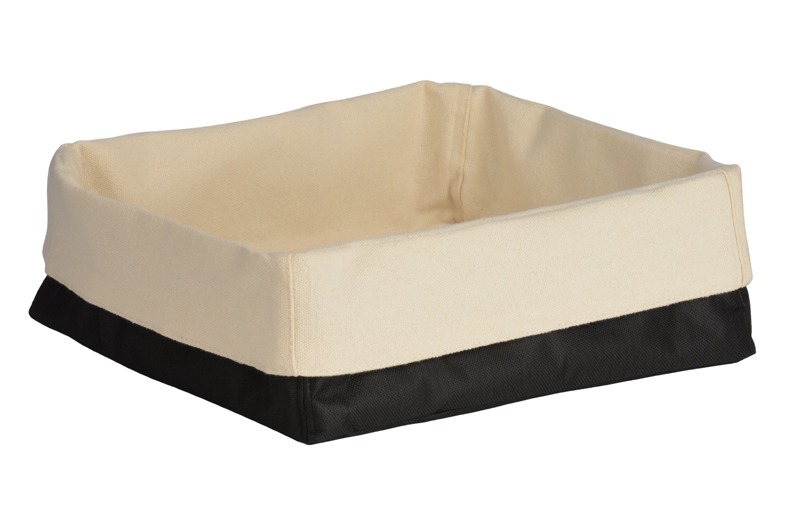 Premier Housewares Bread Basket, 15 x 26 x 23 cm - Black/Cream