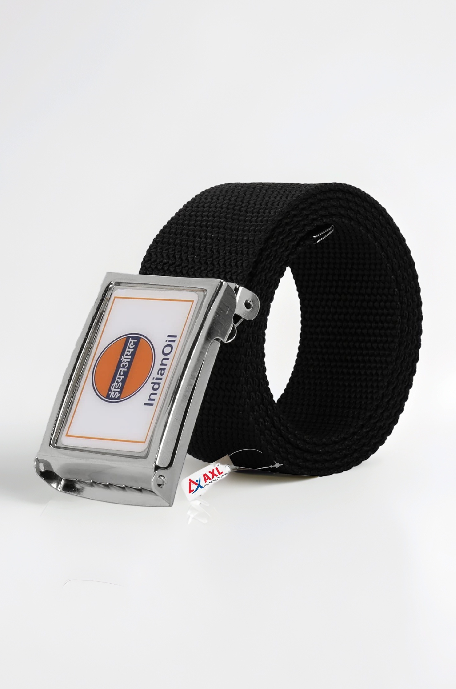 Men's and Women's Black Indian Oil Petrol Pump Uniform Belt (Pack of 5 Pieces)