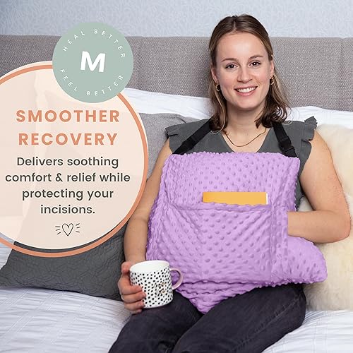 Miniatura 7 de MOYOAMA Almohada de histerectomía poscirugía para recuperación de histerectomía imprescindible - Almohada de cirugía para abdomen, almohada