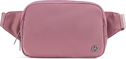 Pander Riñonera grande de 2 litros, impermeable, para mujeres y hombres con correa ajustable.