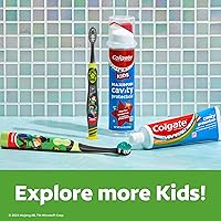 Vista 9 de Colgate Cepillo de dientes Minecraft alimentado por pilas, cepillo de dientes extra suave para niños con 1 batería AA incluida, hecho para edades