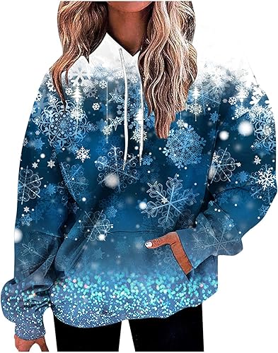 Vifucz Navidad vacaciones pulóver sudaderas con capucha sudadera casual sudadera con capucha copa vino tinto impresión sudaderas camisa Top