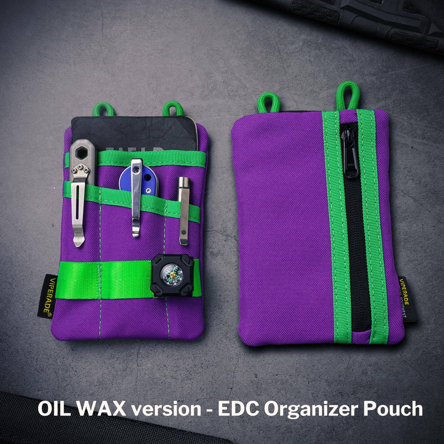 VIPERADE VE1 EDC Tool Pocket Organizer, Small EDC Pouch with 5 Pockets - Image 3