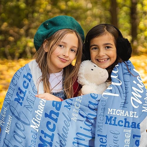 Miniatura 6 de Manta personalizada con nombre, manta personalizada con nombre para bebés, niños y adultos, manta de franela personalizada, regalo para Navidad,