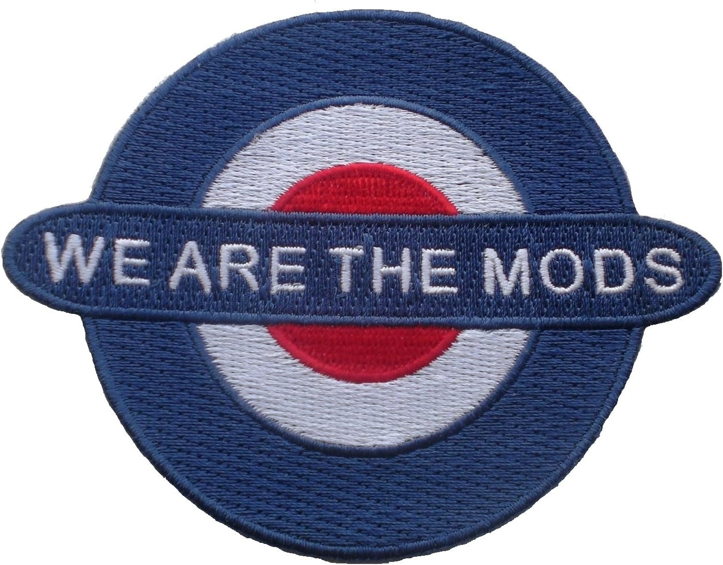 Mods We Are The Blue, White And Red Embroidered Patch