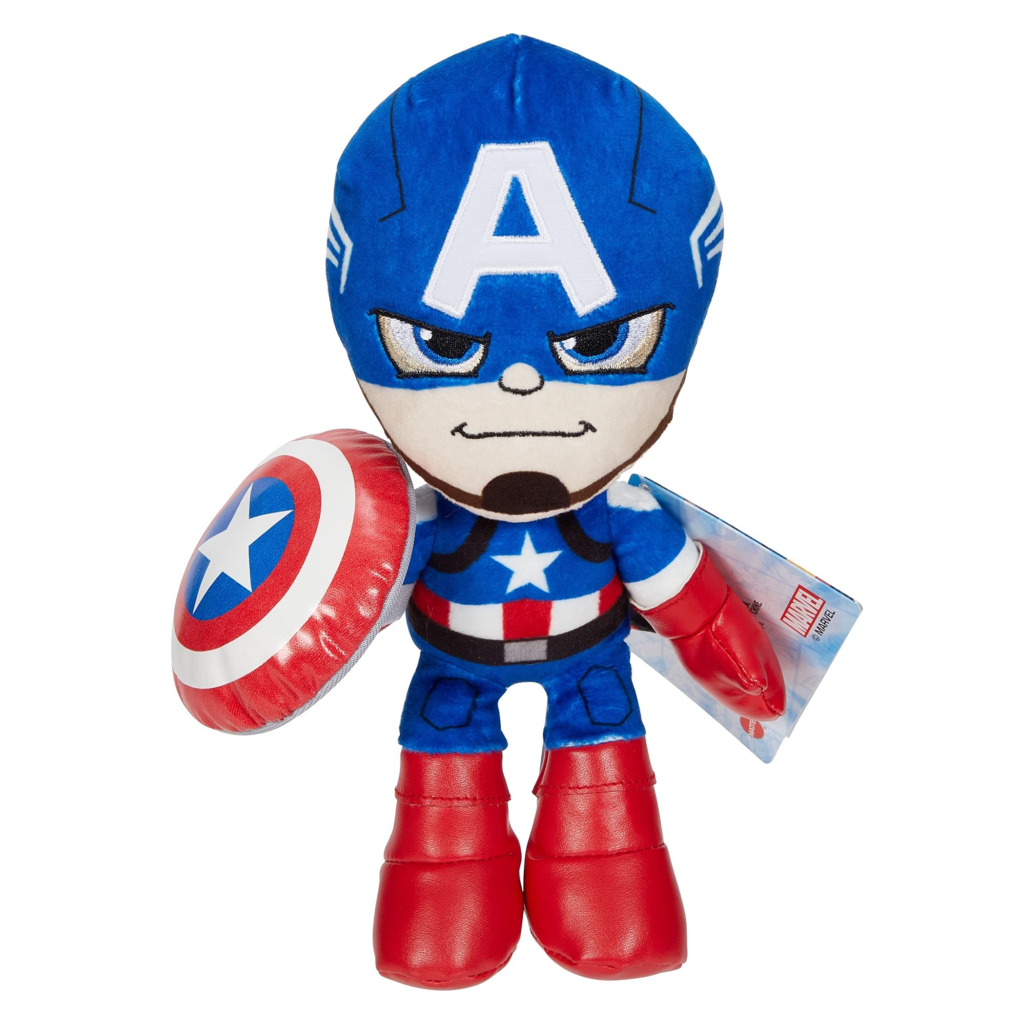 Mattel Marvel Plush Character Figure 8-Inch Captain America Super Hero Soft