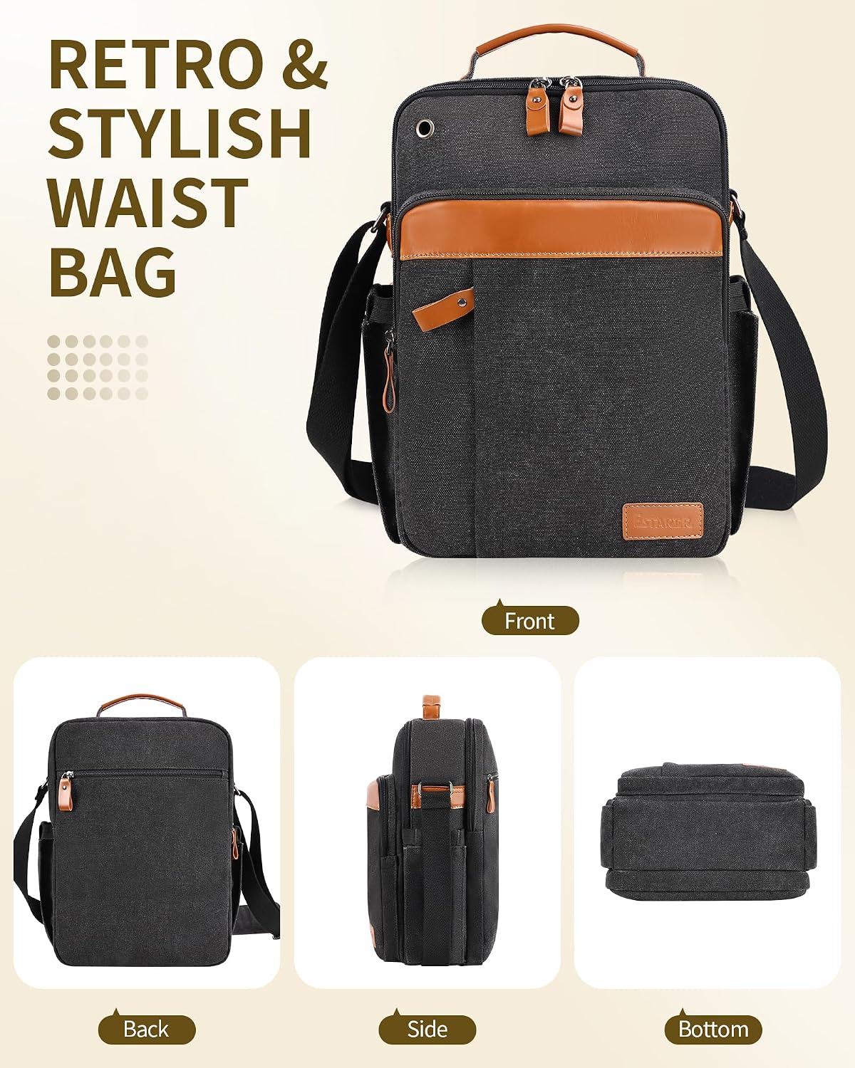 ESTARER Messenger Bag for Men 13-13.3inch