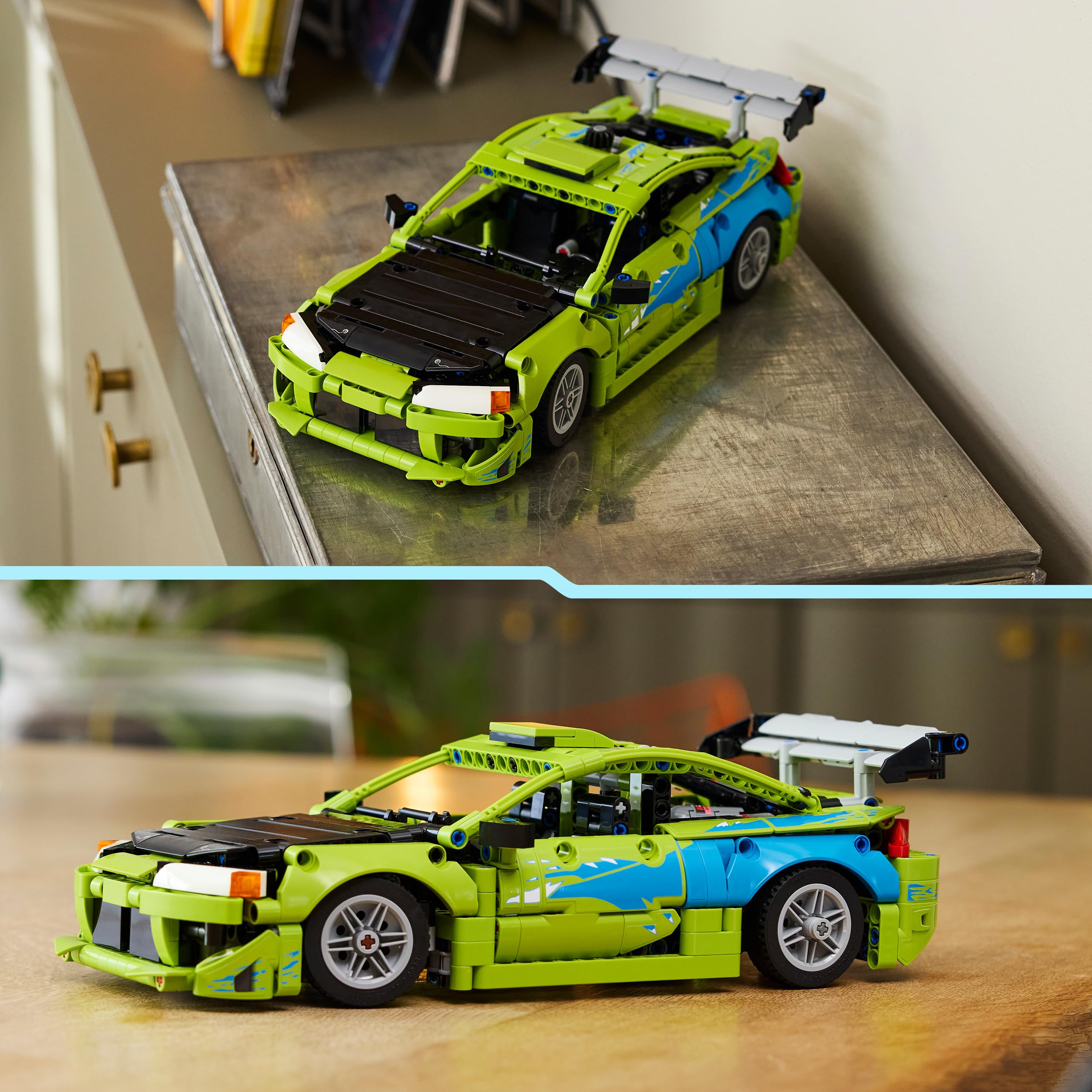 LEGO Technic Coche Mitsubishi Eclipse de Fast and Furious - Kit de Construcción Stem Coleccionable con Dirección y 2 Botellas de Óxido Nitroso - Regalo para Chicos de 14+ Años y Fans Adultos - 42229