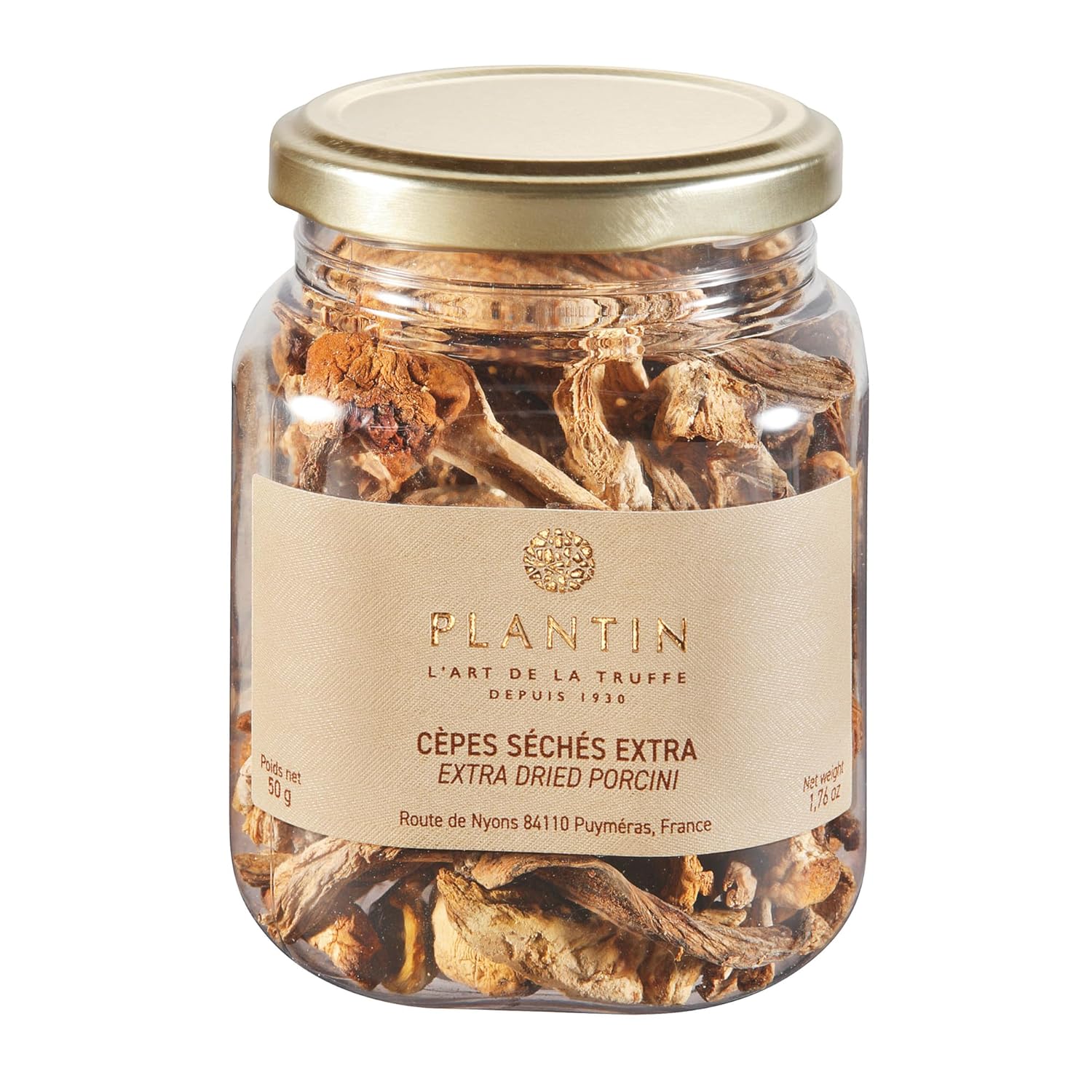 Plantin Dried Porcini Mushrooms – Gourmet French Porcini – Rich, Umami Flavor for Risotto, Pasta, Soups, Sauces, Stews, and Restaurant-Quality Home Cooking (50g Pack)