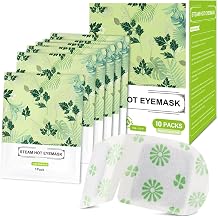 10 Packs Steam Eye Mask, Wormwood Steam Eye Masks Disposable, Self-Heating Relief Heated Eye Mask for Fatigue, Perfect for Home, Sleep, Spa & Travel