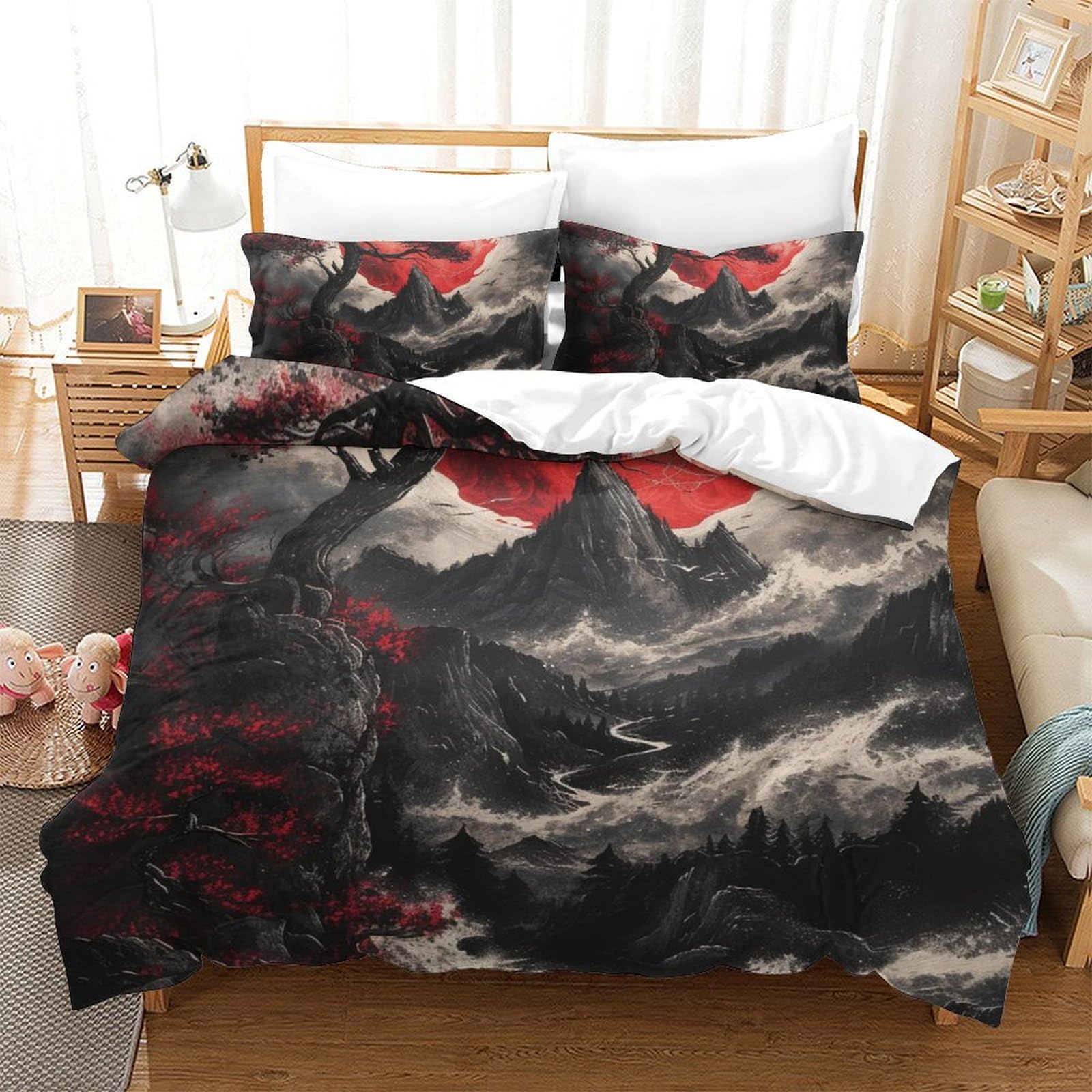 Parure de lit Arbre de Vie anti-transpiration pour literie King size