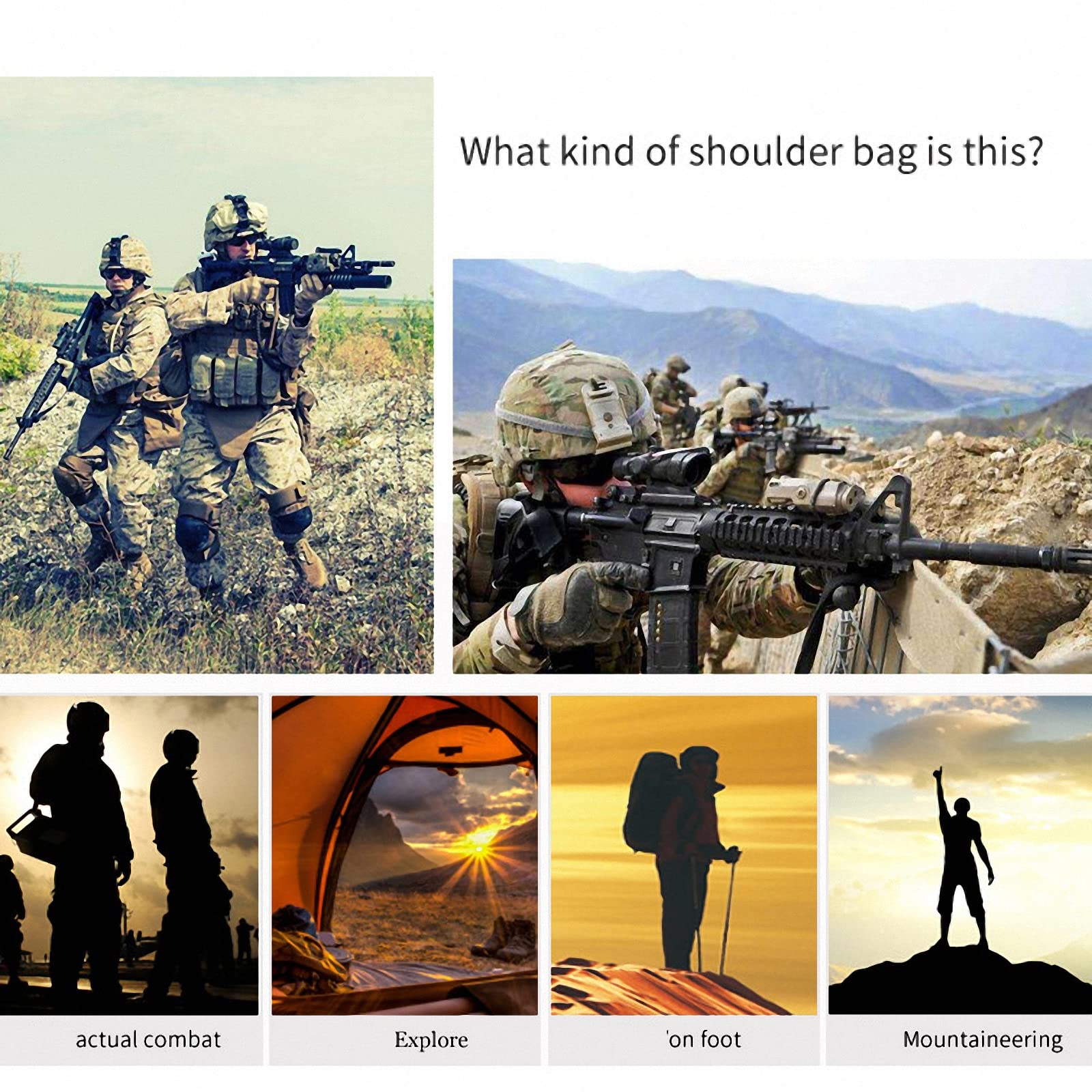20L Outdoor Tactical Camouflage Survival Rucksack, molle Army Assault Field Daypack/Tasche/Pack,fürbergsteigen,wandern,Radfahren,Jagd,Camping,Sport packsack