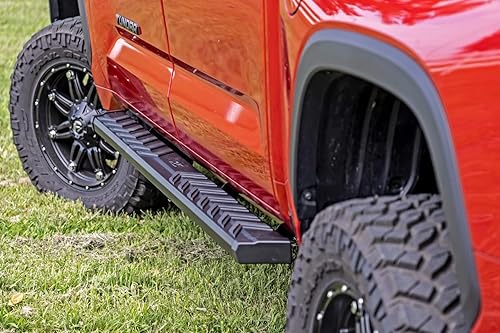 Miniatura 9 de Rough Country BA2 - Estribos para Toyota Tundra CrewMax (2022-2025) - Barras de paso lateral, par