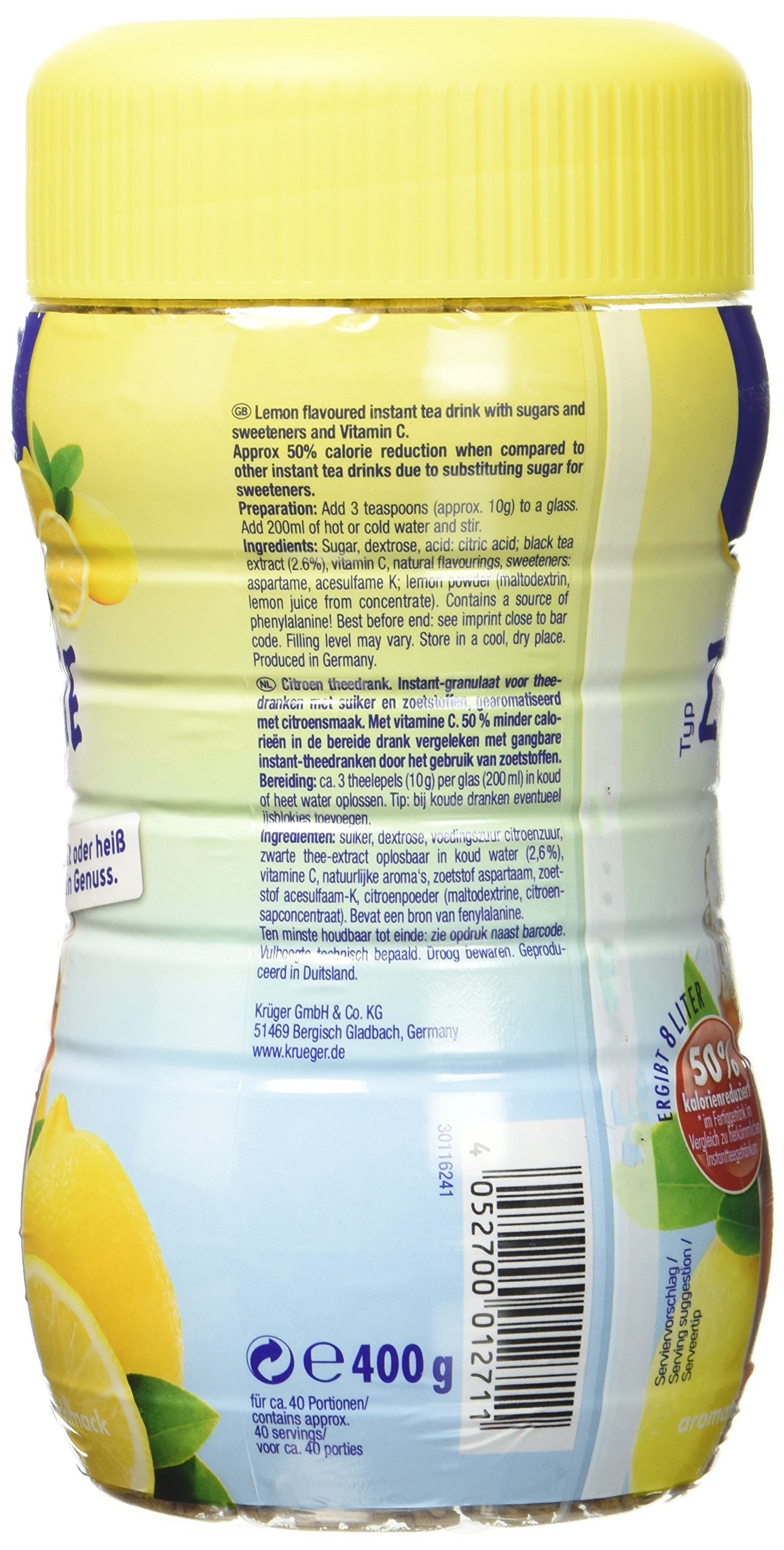 KRÜGER Citronentee, 6er Pack (6 x 0.4 kg)