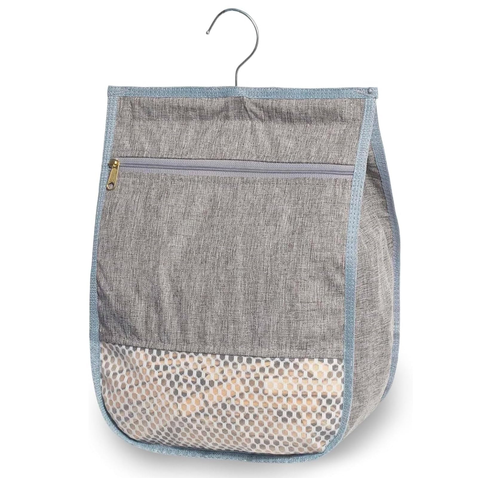 Jiuyaoyaoyao Clothes Peg Bags for Washing Line, Hanging Laundry Bags, Large Peg Bag with Zipper, Nail Baskets for Hanging Laundry and Outdoor clotheslines(9x4.53x11.8 in)