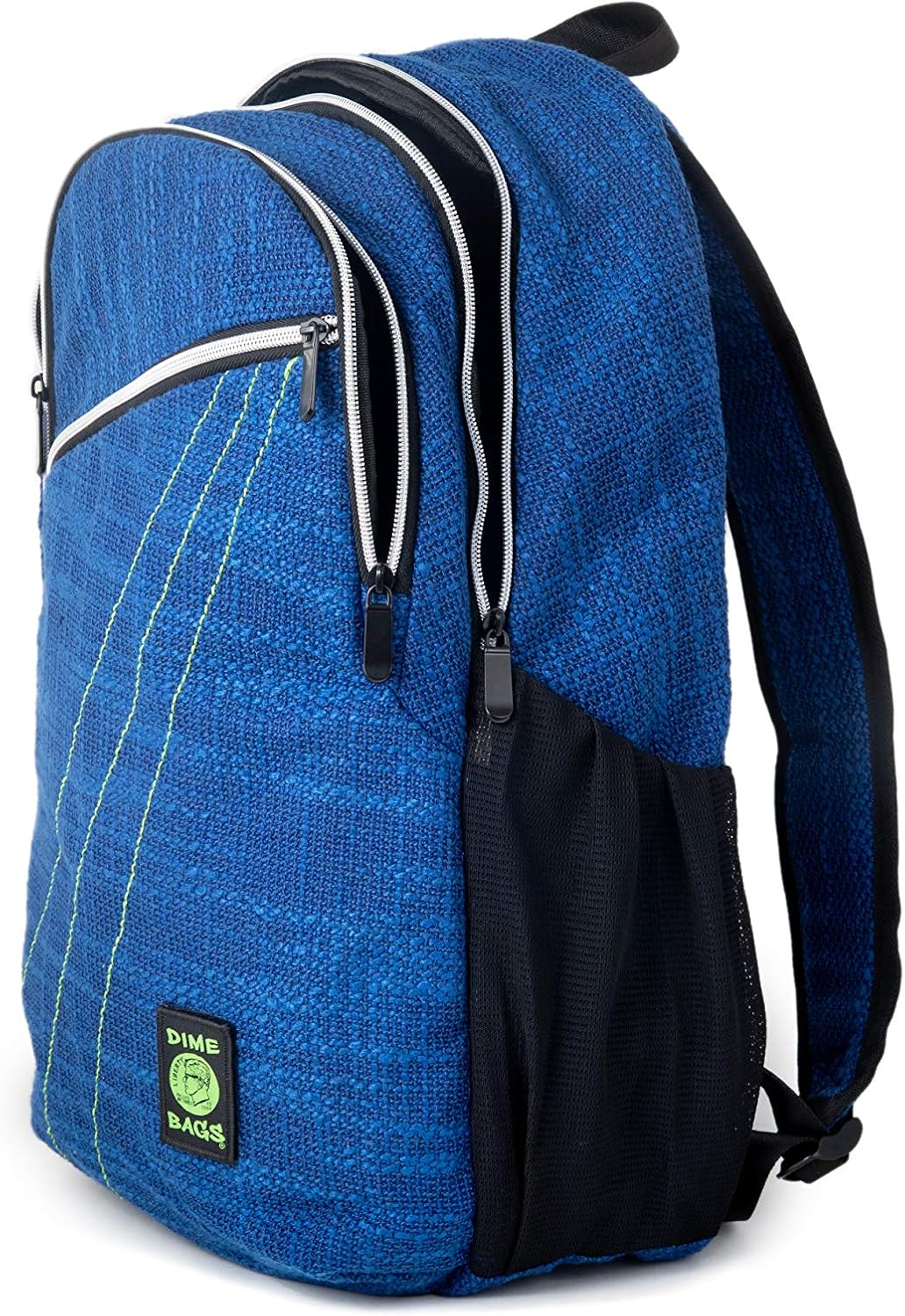 DIME BAGS Backpack with Padded Laptop Compartment, Durable Hempster Material, 11 Storage Pockets, For Travel & Daily Use, City Dweller (Midnight)