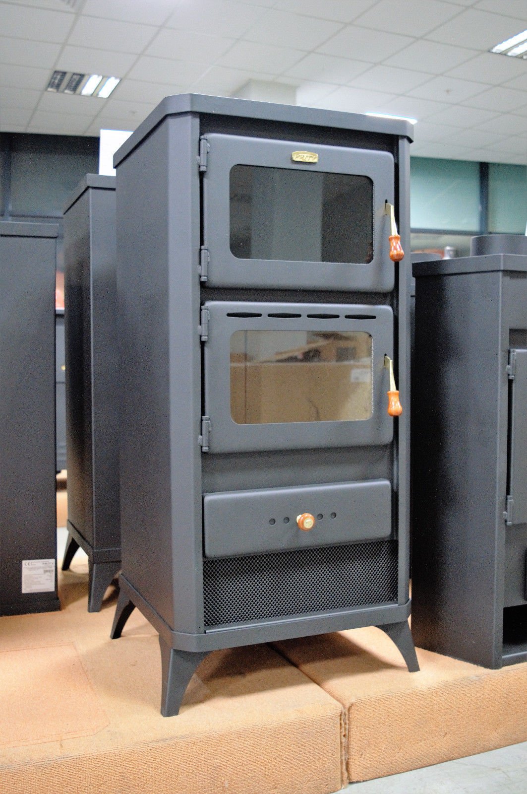 Prity Estufa de leña Fornello Cucina Camino 12kW FME