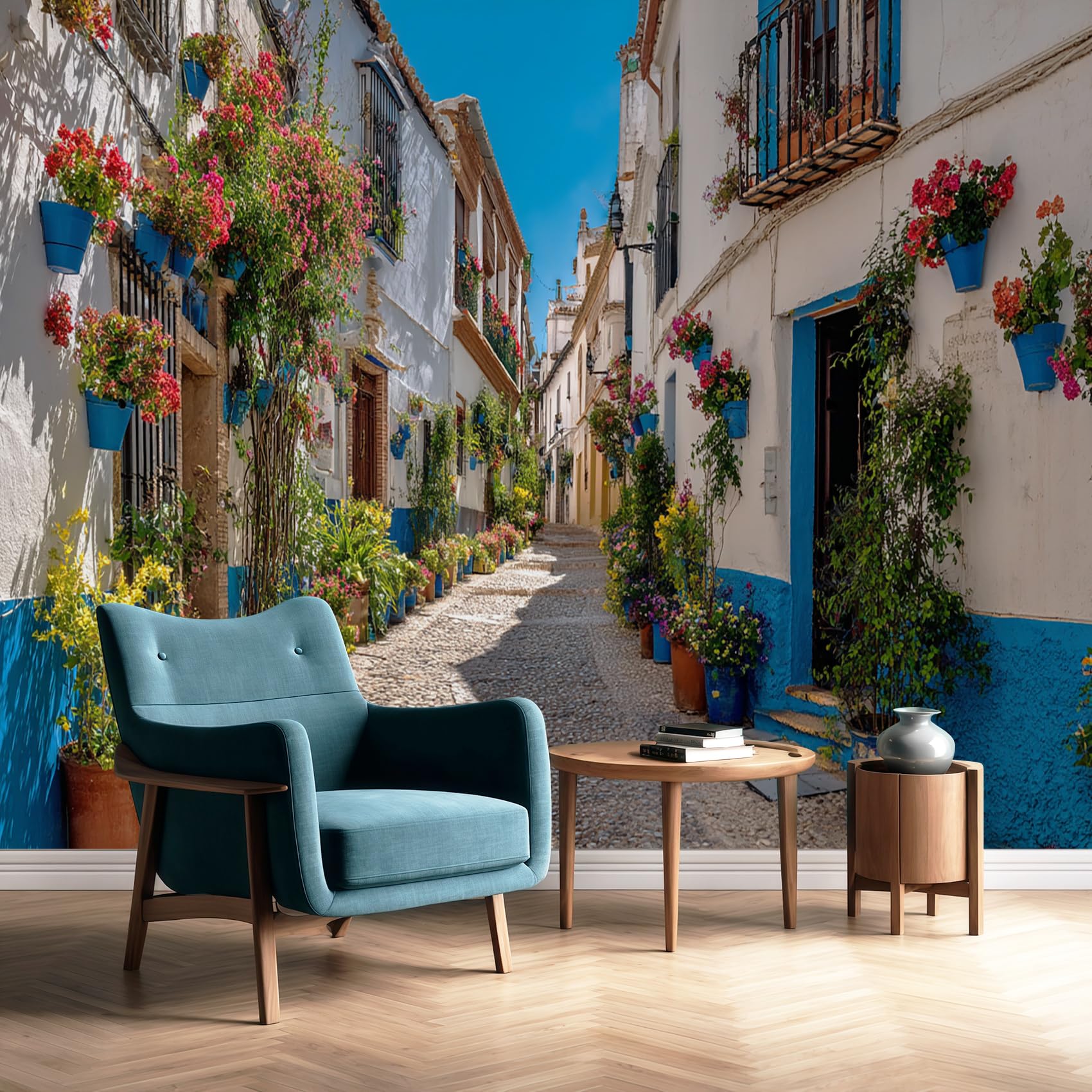 Papier peint paysage intissé haut de gamme décor méditerranéen xxl