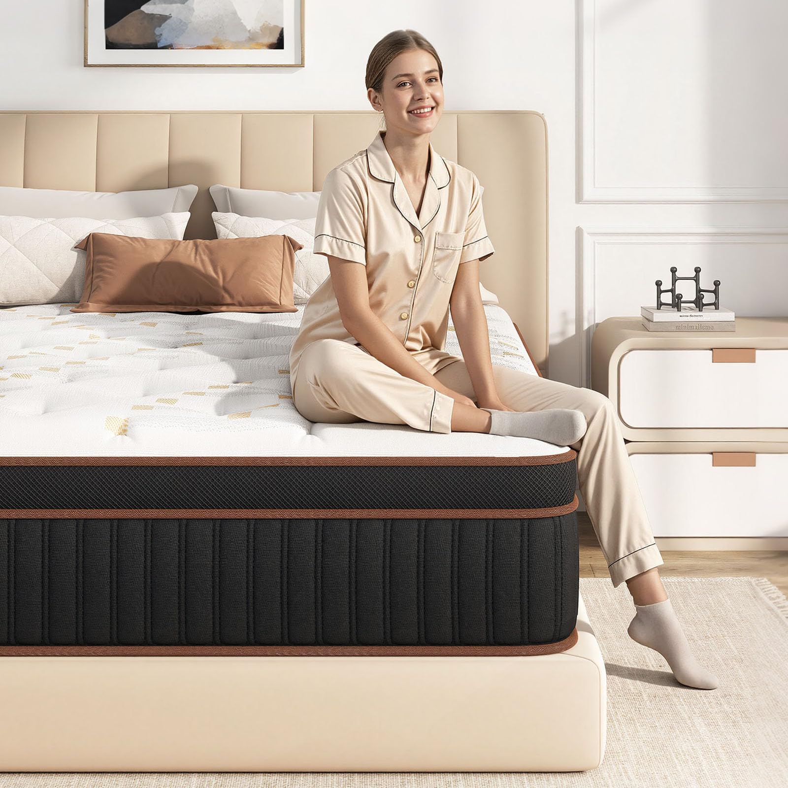 Photo 1 of Skyark Full Hybrid Mattress, 10 Inch Medium Firm
