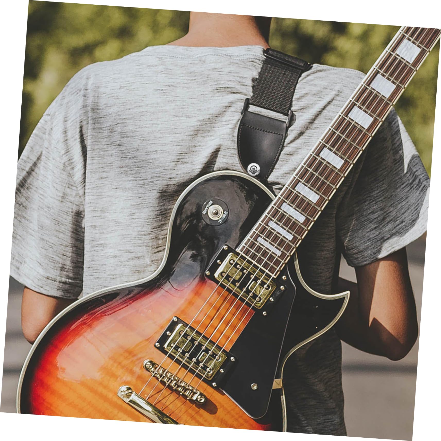 CIMAXIC Strap Locks Acoustic Guitar Retro Guitar Strap Strap Retainer Guitar Strap Buttons Acoustic Guitar Locking Strap Button Metal Lock Easy Screw Design