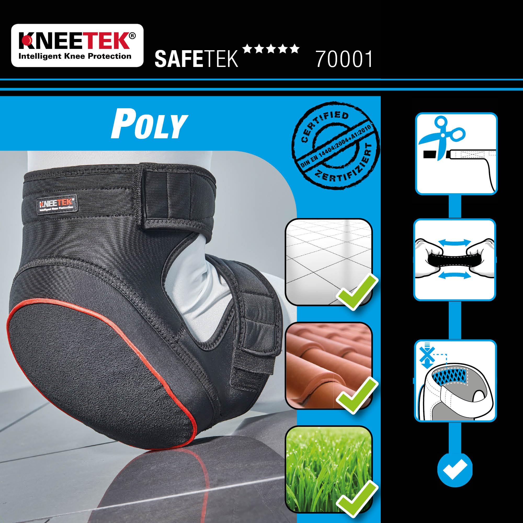 Format 4260138250135 - Knieschoner safetek kevlar soft
