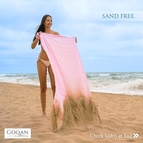 Miniatura 3 de Toalla turca Real Grand Bazaar Pestemal 100% de algodón, prelavada, más suave, 39x69 de Pestemal, para playa, el baño, spa, hammam, toallas súper