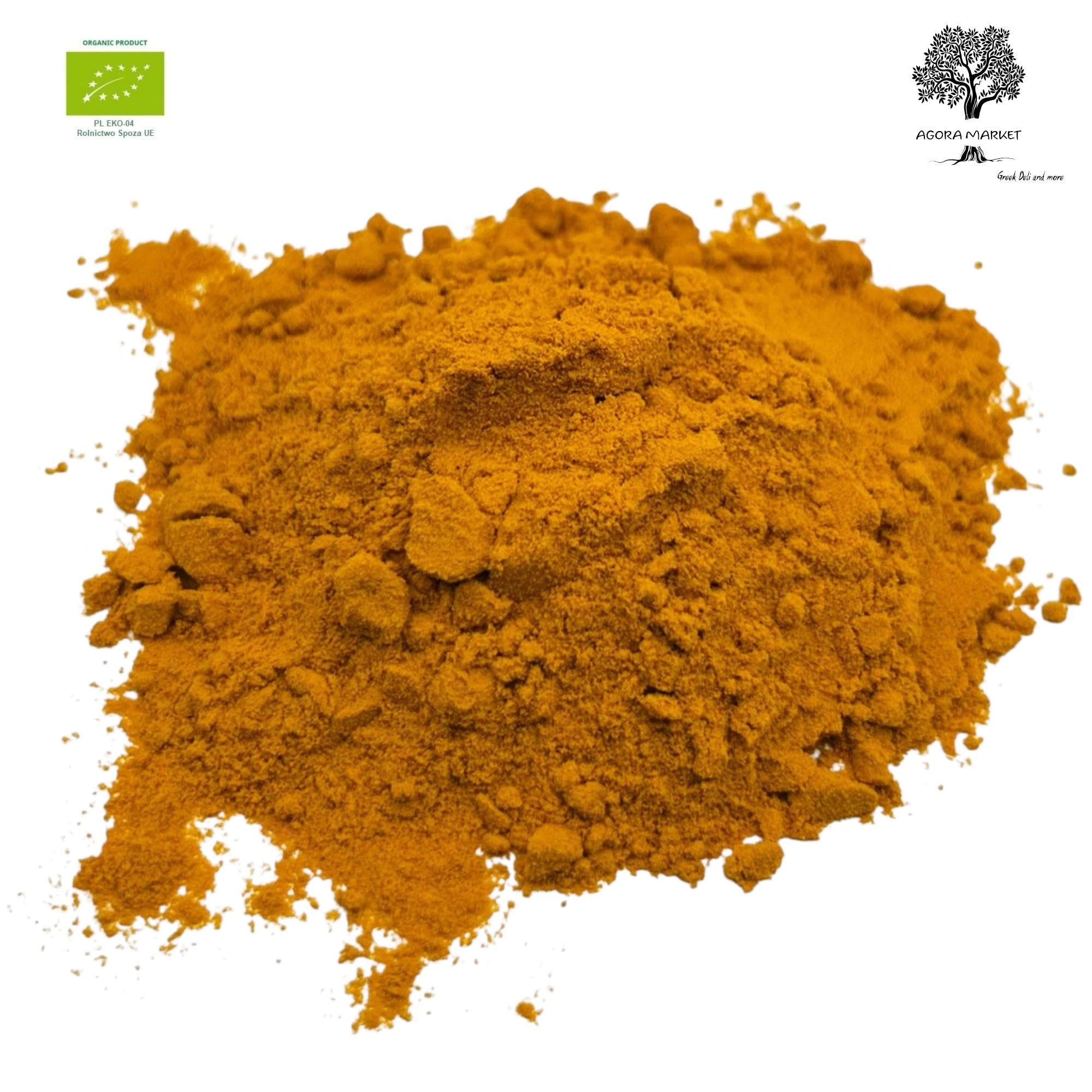 Curcuma in Polvere Biologica 25g - 1,95Kg curcuma longa (950 grammi) | Disponibile da 25g a 1,95Kg, 100% Biologica, Polvere Essiccata, Curcuma Longa