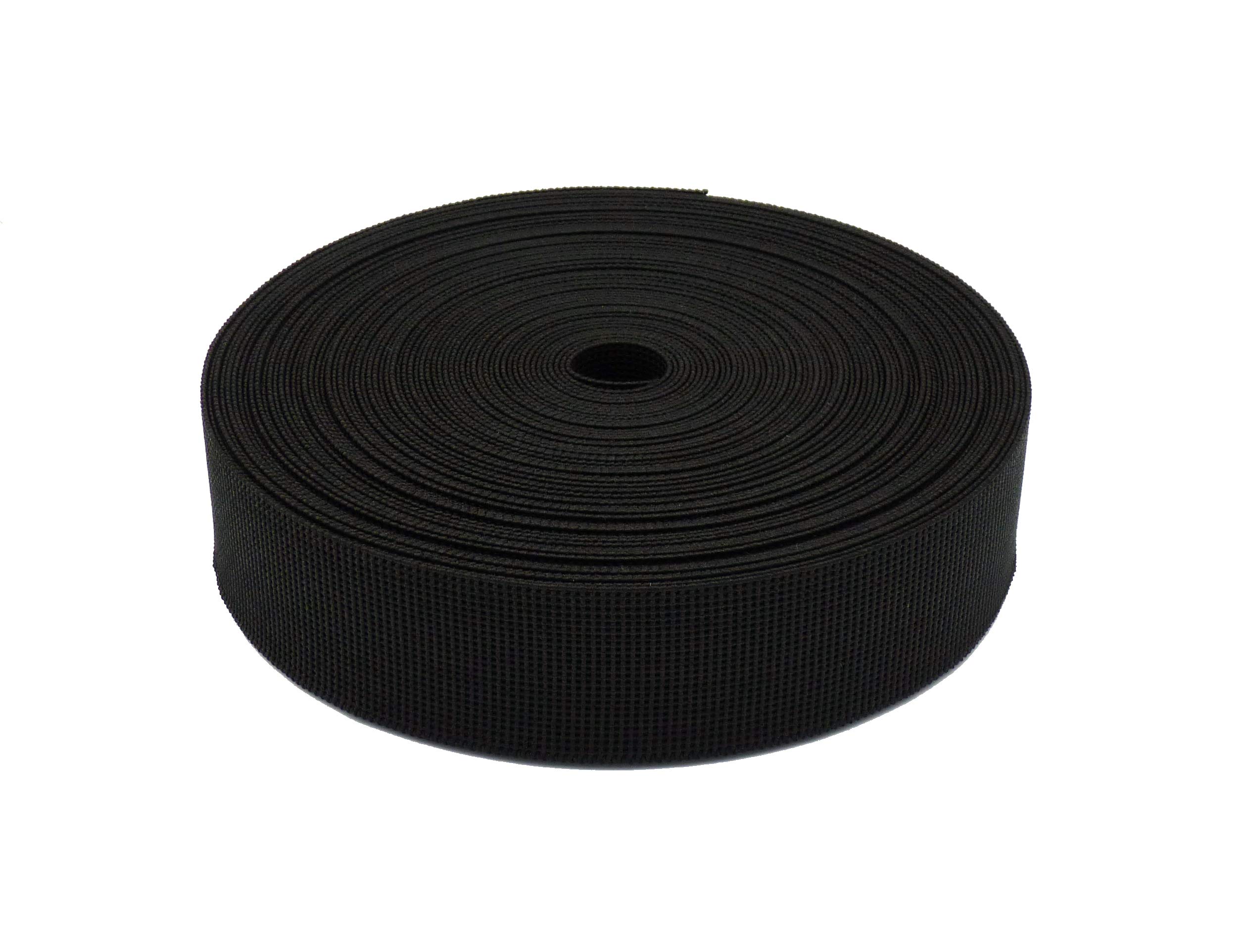 Cincha negra de calidad Super Extra dura de tapicería de 50 mm. para asientos 24 metros. (24 metros)