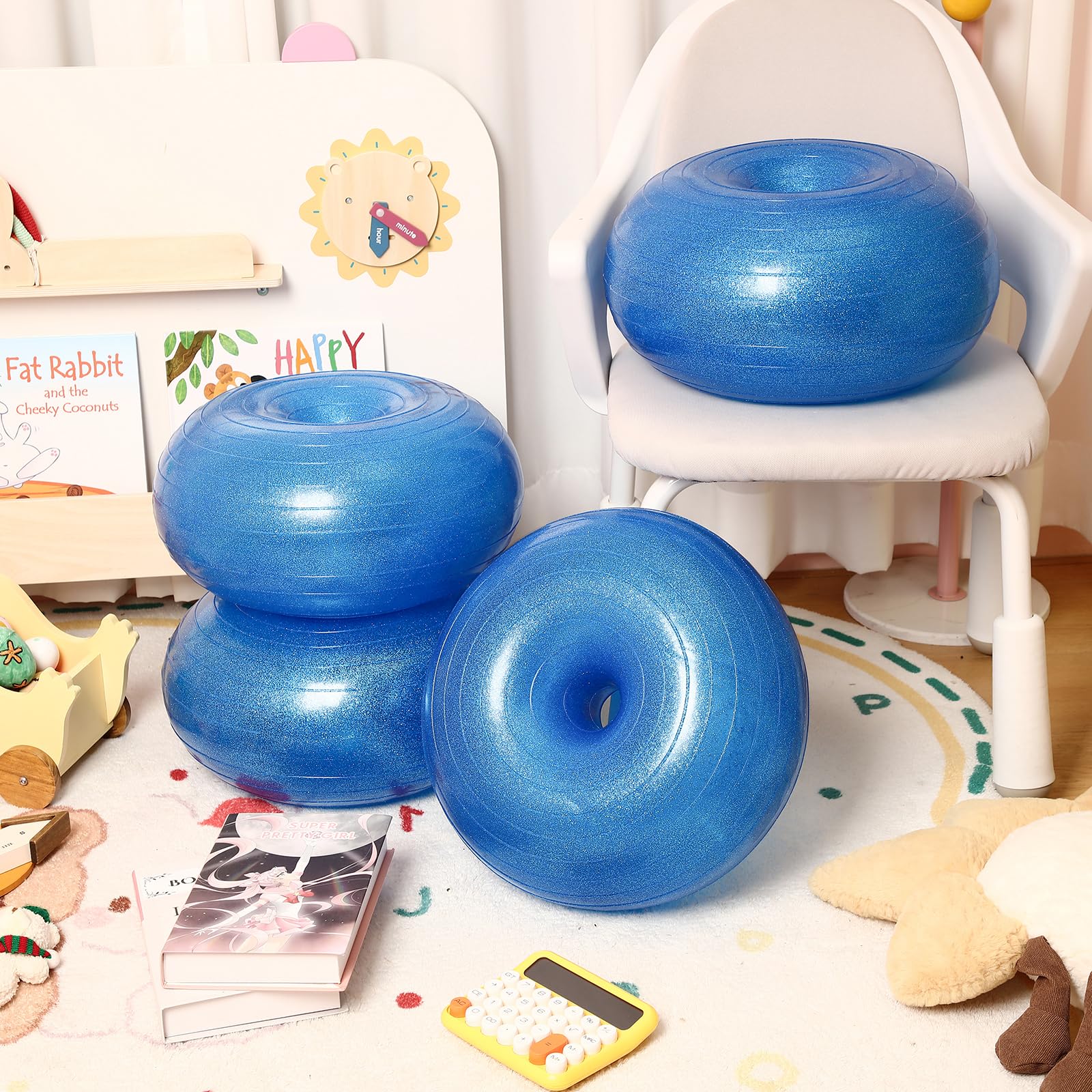 Libima 4-Pack Inflatable Yoga Ball Chairs - Flexible Seating For Classroom, Balance Training - View #4