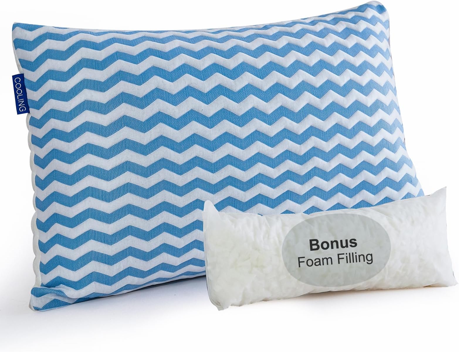Sertapedic Comfortable Super Firm Bed Pillows, Set of 2