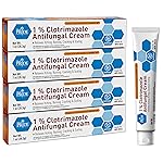 MED PRIDE Clotrimazole Antifungal Cream 1 Percent Treats Athlete\'s Foot Jock Itch Ringworm Relieves Itching Burning Skin Care Treatment for Baby 4 Pack