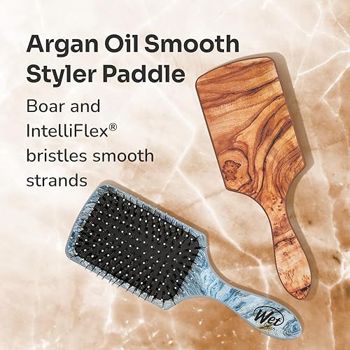 Miniatura 9 de Wet Brush Cepillo de pelo de paleta, cerdas tradicionales IntelliFlexdesenredantes ultrasuaves con AquaVentDesignForSpreading HairTreatmentseven