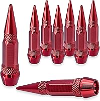 Vista 11 de 4 piezas de tapas de válvula de neumático con estilo púas, cubiertas de válvula de neumático universales de aleación de aluminio a prueba de polvo