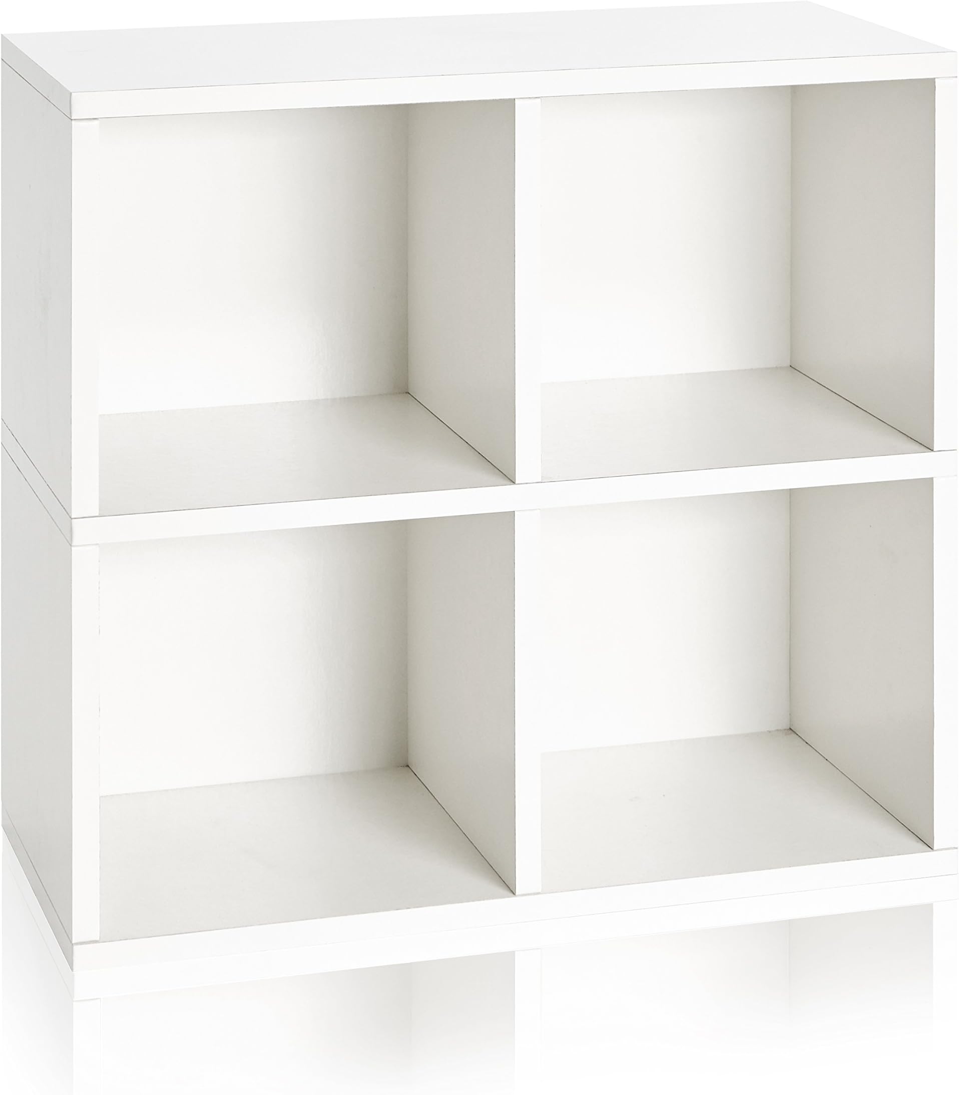 Way BasicsBook Shelf 4 Cubby Storage (Tool-free Assembly)