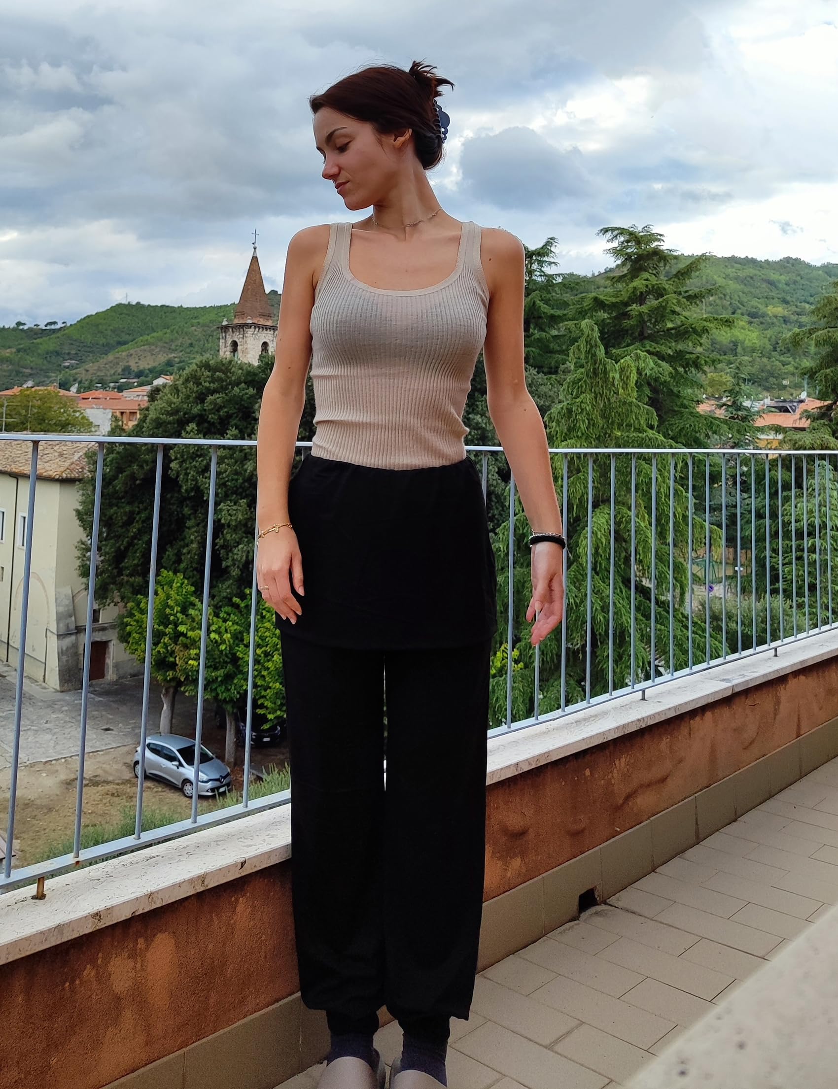 Terecey Pantaloni Yoga Donna Larghi,Pantaloni Harem Donna Eleganti,Pantaloni Donna Vita Alta Invernali,Pantaloni Palestra Donna Fitness,Pantaloni Sportivi Donna Taglie Forti S-XXL