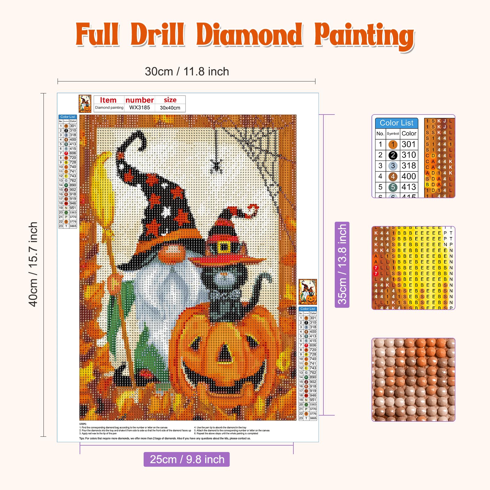 5D Diamond Painting Kits voor Volwassenen Kinderen, Cartoon