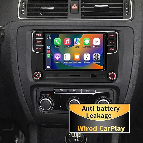 Vista 13 de SCUMAXCON 7 "Android 13 inalámbrico Carplay Android Auto navegación GPS coche estéreo Radio 8-CORE 2+32G IPS pantalla táctil WiFi BT FM AM DSP USB