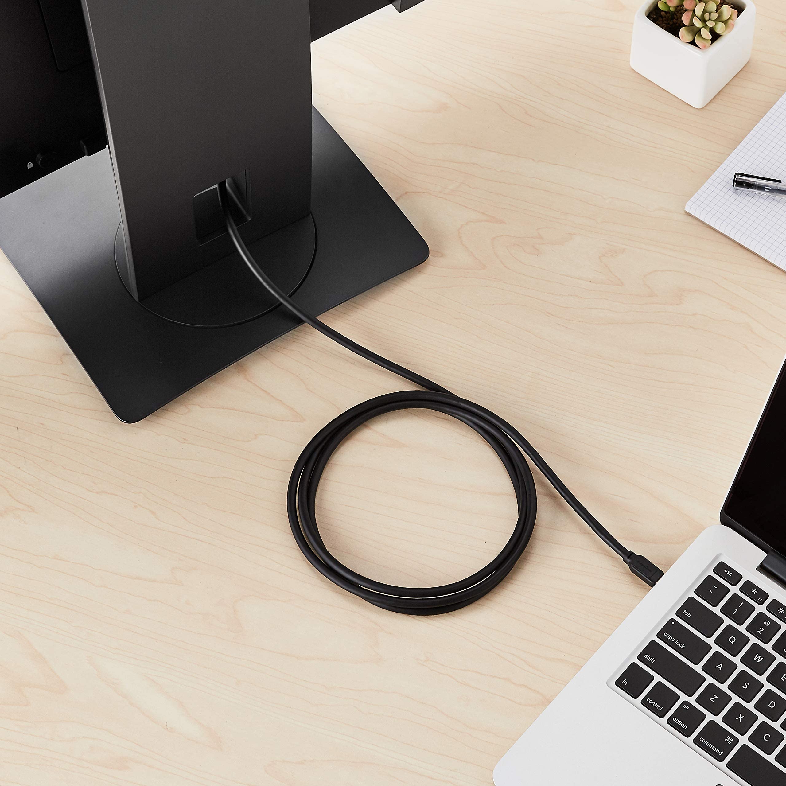 Amazon Basics Câble Mini DisplayPort vers DisplayPort - 1.8 m, Noir