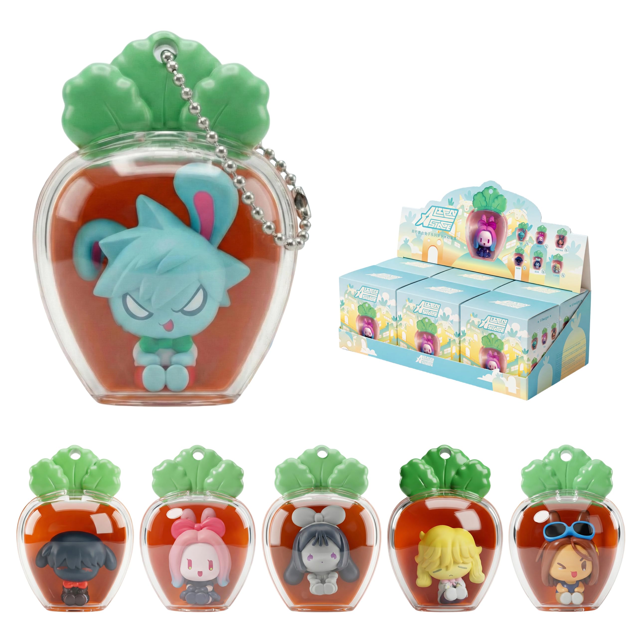 Alien Stage Rabbit Series Blind Box Button Pins, Spille Ufficiali ALNST Da Collezione Per Ita Bags, Personaggi Ivan Till Luka Hyuna Mizi Sua