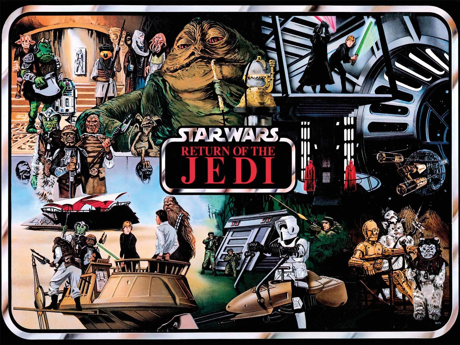 Buffalo Games - Star Wars - Return of The Jedi Collector's Case Art - 400 Piece Jigsaw Puzzle for Families -Challenging Puzzle Perfect for Game Nights - Size is 21.25 x 15.00
