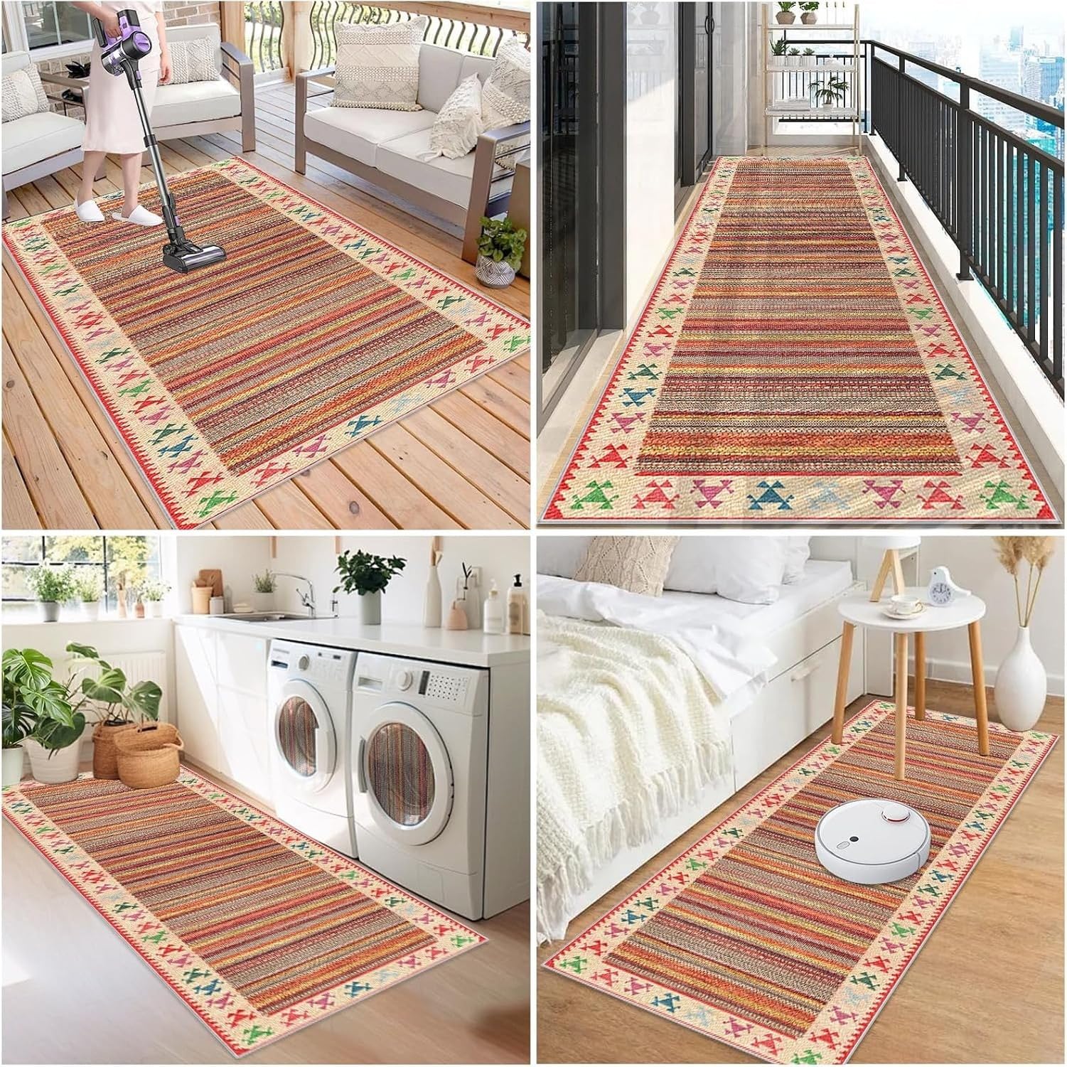 Alfombra Corredera Lavable Antideslizante Absorbente, 428-a, 90 x 220 cm