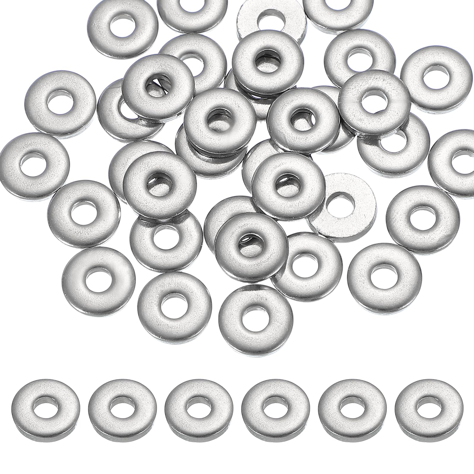 PATIKIL M3 x 10mm Metal Screw Washers Set, 36Pcs 304 Stainless Steel Flat Washers for Screws Bolts Factories Home Outdoor Projects