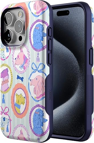 Vista 131 de Casely Funda para iPhone 15 Pro Jardín Secreto Flores mixtas Funda atrevida Compatible con MagSafe y botón de acción Jardín Secreto Floral