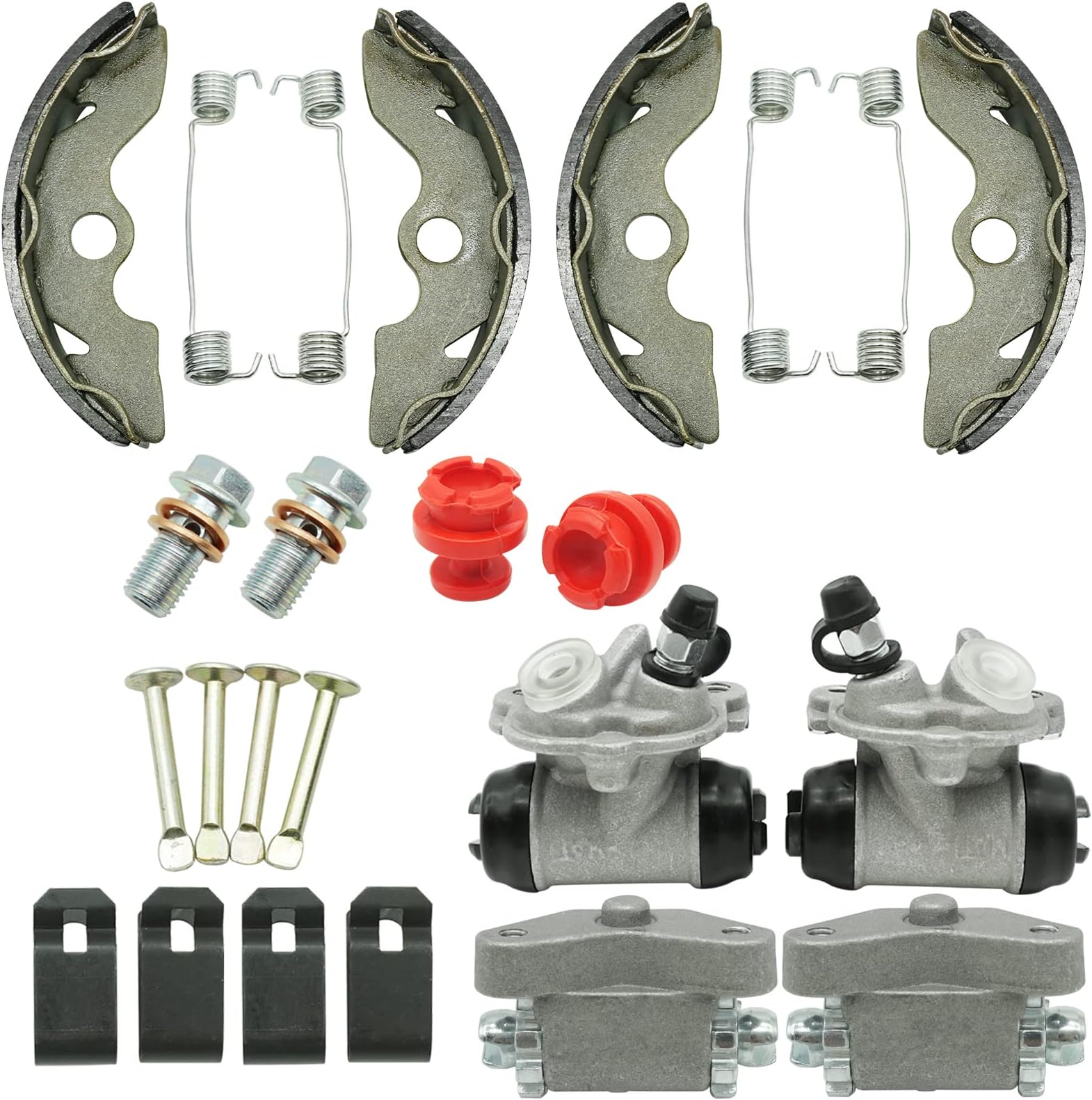 Front Brake Wheel Cylinder &Shoes Set For Honda Recon 250 TRX250 - Foto 13