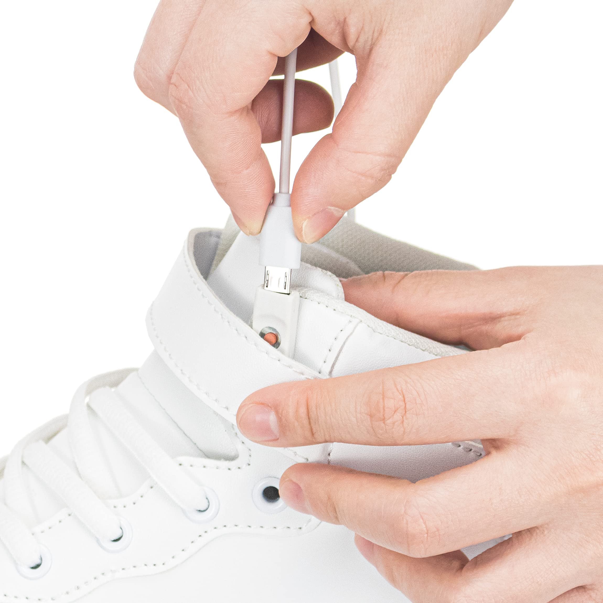 APTESOL Scarpe da ginnastica per bambini con luci a LED con gancio e anello regolabili, ricaricabili e luminose, per ragazzi e ragazze