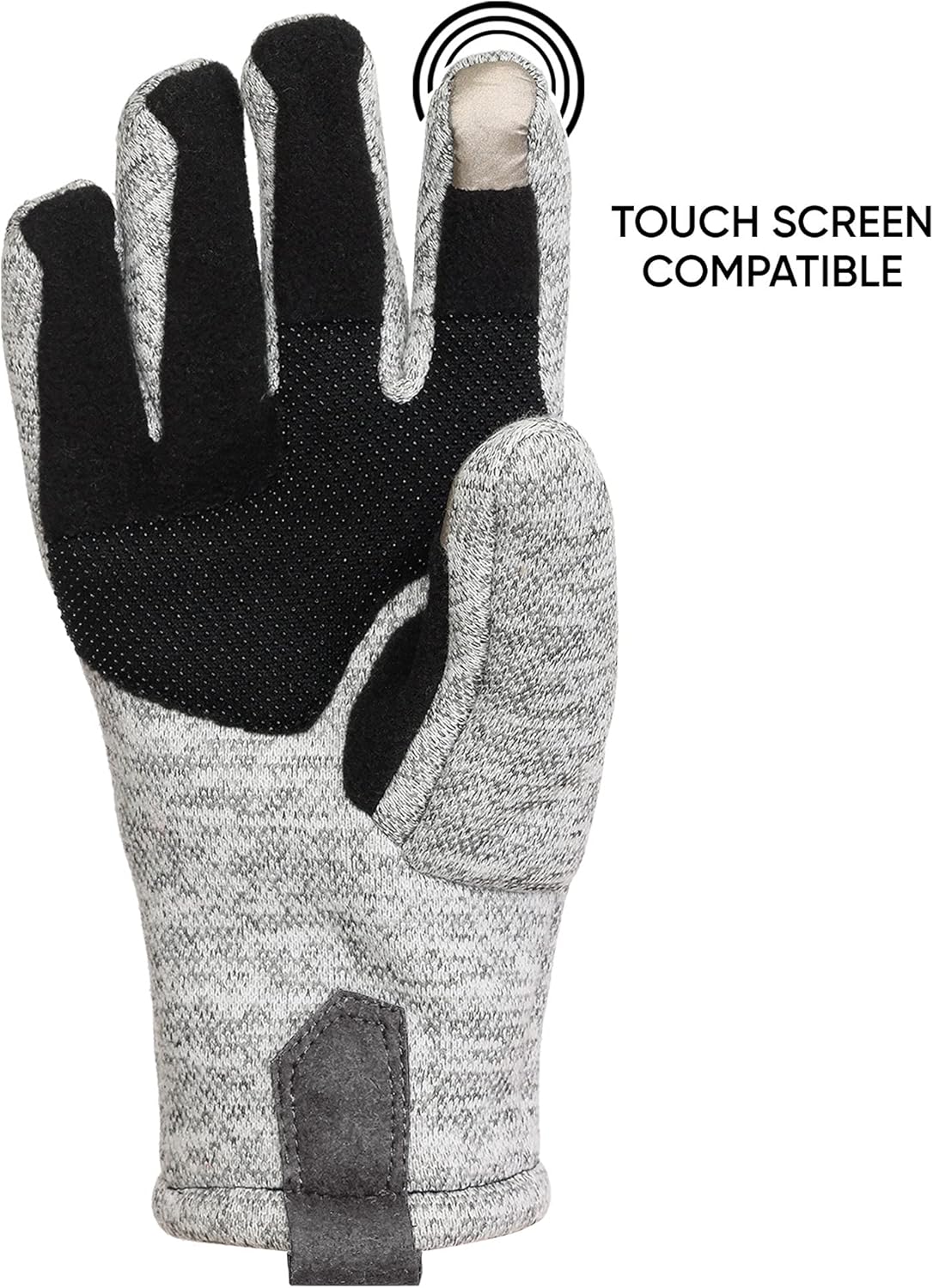 FOCO NFL unisex-adult Nfl Team Logo Heather Grey Insulated Gloves