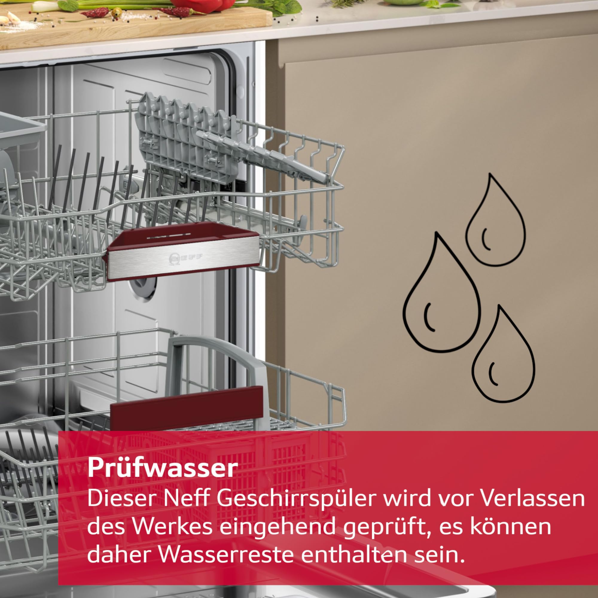 NEFF S155EAX16E N 50 Smarter Geschirrspüler Vollintegriert 60 cm Spülmaschine Made in Germany Besteckkorb Open Dry Chef 70ºC