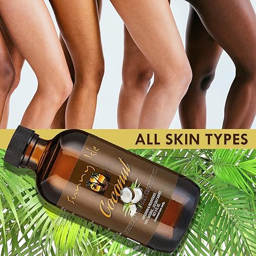 Miniatura 6 de SUNNY IsleAceite de Ricino de Jamaica negro 4Fluid Ounce de coco
