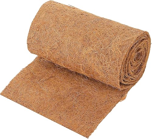 Miniatura 2 de EATAKWARD Tapete de coco de 120 x 12 pulgadas, rollo de fibra de coco, rollo de revestimiento de coco natural y coco, forros gruesos de coco para
